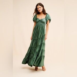 Free People Sundrenched Silky Maxi Dress